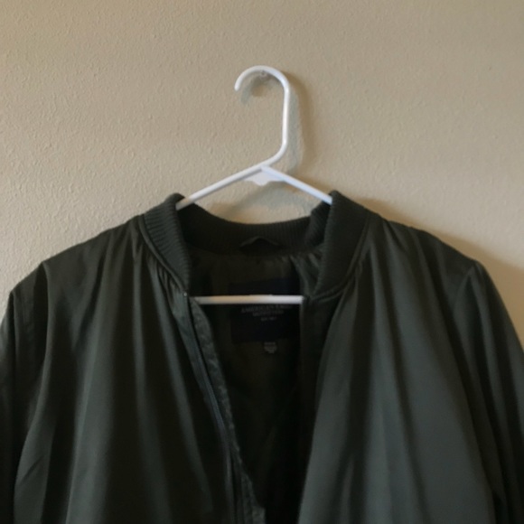 olive bomber jacket - Picture 2 of 2